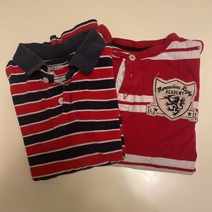 2 x Old Navy Boys Striped shirts 6/7